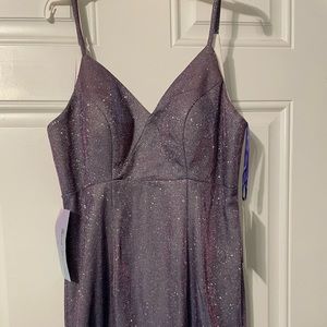 Sparkly Purple Mini Dress